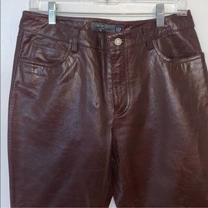GAP vintage leather boot cut trousers